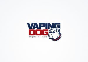 Vaping dog logo